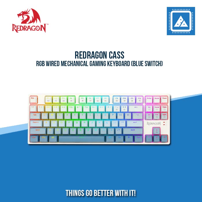 REDRAGON CASS RGB WIRED MECHANICAL GAMING KEYBOARD (BLUE SWITCH) REDRAGON CASS RGB WIRED MECHANICAL GAMING KEYBOARD (BLUE SWITCH)